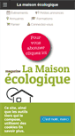 Mobile Screenshot of lamaisonecologique.com