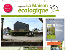 Tablet Screenshot of lamaisonecologique.com